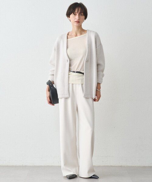 「LOUNGEDRESS」 ニットカーディガン FREE グレー レディース_画像3