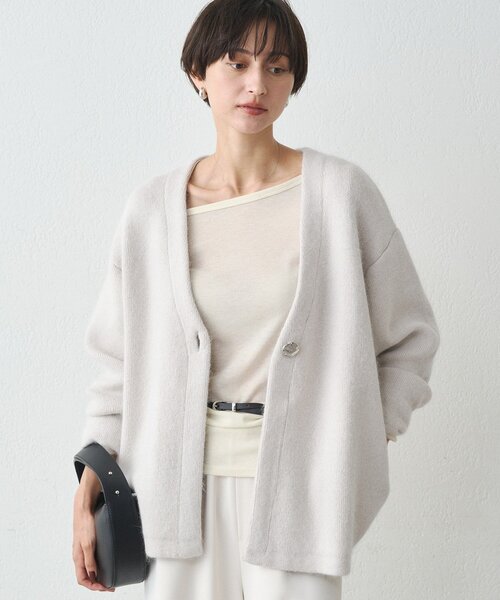 「LOUNGEDRESS」 ニットカーディガン FREE グレー レディース_画像10