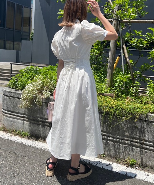 「OLIVE des OLIVE」 シャツワンピース FREE サックスブルー レディース_画像4