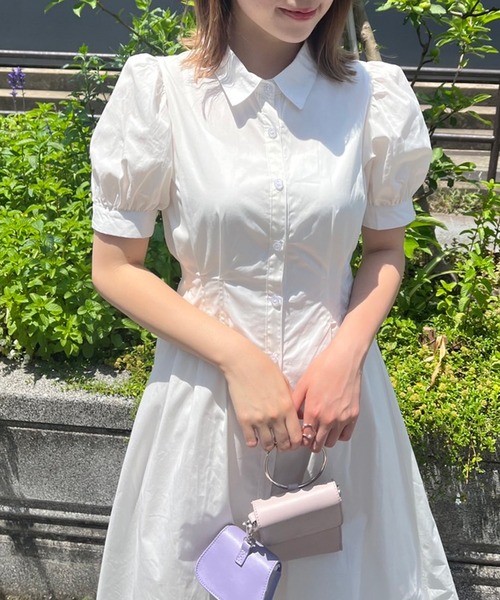 「OLIVE des OLIVE」 シャツワンピース FREE サックスブルー レディース_画像5