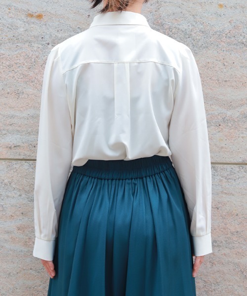 axes femme（アクシーズ ファム） ブラウス シャツ チェーン×リボン付