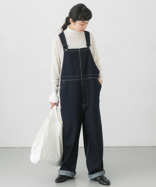 美品　かぐれ ＊ ウールサロペット パンツ グレー　フリーサイズ かぐれ レディースサロペット、オーバーオール｜ボトムス、パンツ