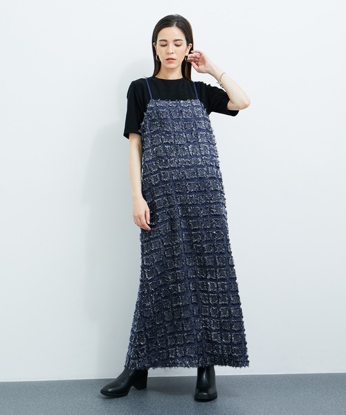 「LE CERCLE par rope'」 キャミソールワンピース FREE ベージュ系その他 レディース_画像3