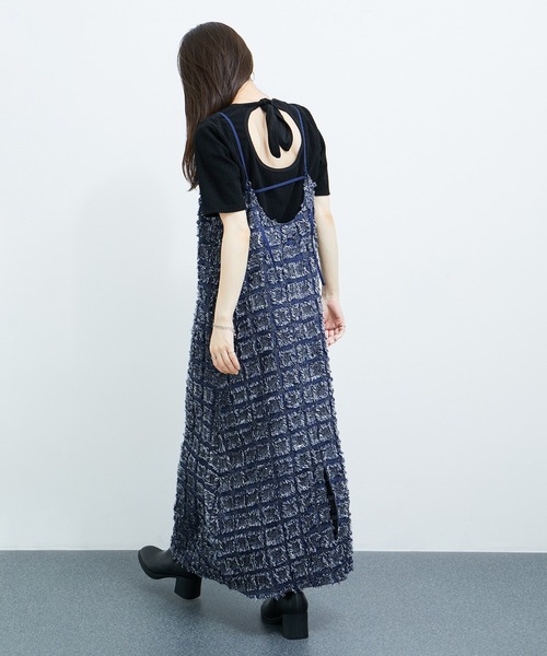 「LE CERCLE par rope'」 キャミソールワンピース FREE ベージュ系その他 レディース_画像4