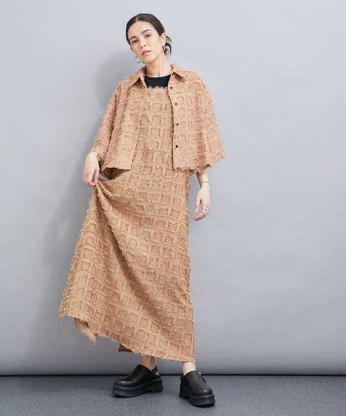 「LE CERCLE par rope'」 キャミソールワンピース FREE ベージュ系その他 レディース_画像5