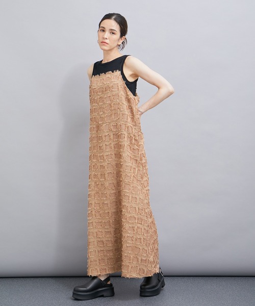 「LE CERCLE par rope'」 キャミソールワンピース FREE ベージュ系その他 レディース_画像7