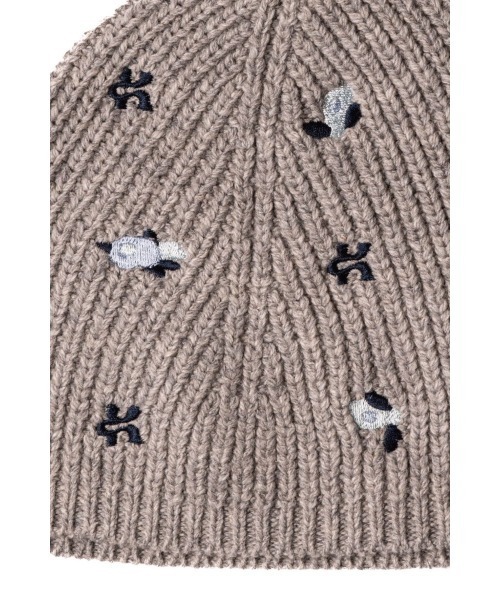 帽子 knuth marf /K motif beanie/BLACK Knuth Marf（クヌースマーフ