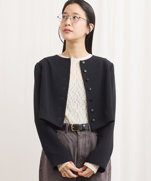 fig London(フィグロンドン) ジャケット ノーカラージャケット fig London(フィグロンドン) ジャケット ノーカラージャケット