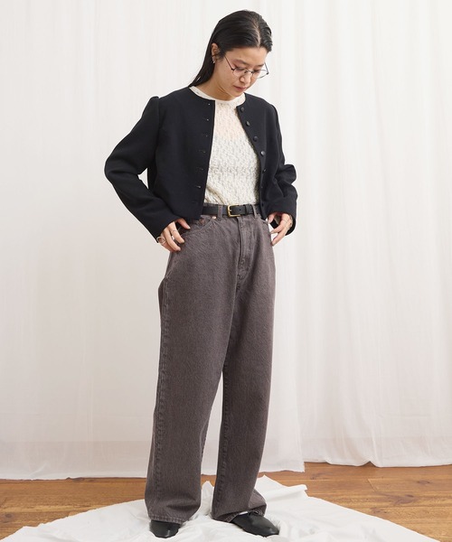 fig London(フィグロンドン) ジャケット ノーカラージャケット fig London(フィグロンドン) ジャケット ノーカラージャケット