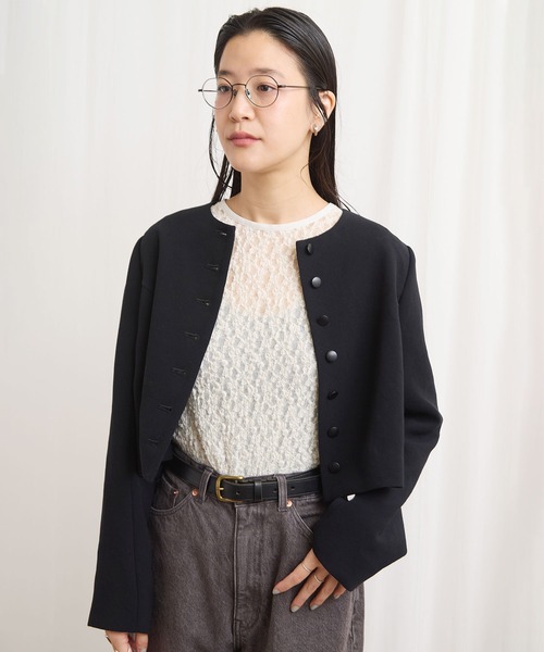 fig London(フィグロンドン) ジャケット ノーカラージャケット fig London(フィグロンドン) ジャケット ノーカラージャケット