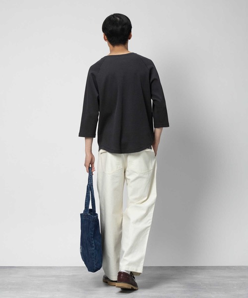 「GUNG HO」 7分袖Tシャツ M ホワイト メンズ_画像4