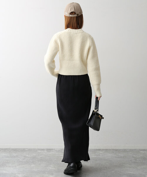 「SLOBE IENA」 長袖ニット - ネイビー レディース_画像10