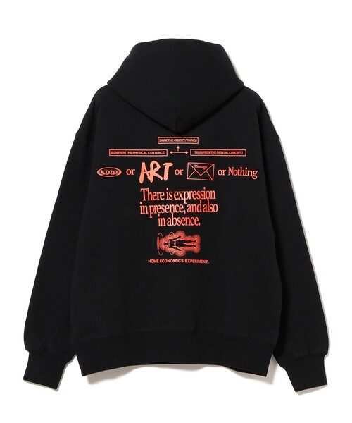  ECONOMICS EXPERIMENT x BEAMS フーディ　L BEAMS T（ビームスT） トレーナー スウェット HOME ECONOMICS