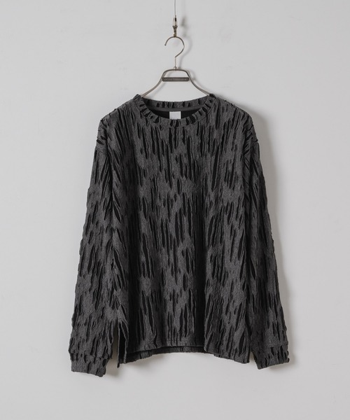 「Casper John」 長袖Tシャツ MEDIUM ブラック メンズ_画像2