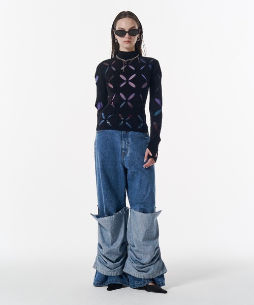 JOSE MOON（ジョゼムーン） ニット セーター LACE KNITTING TOP/レース