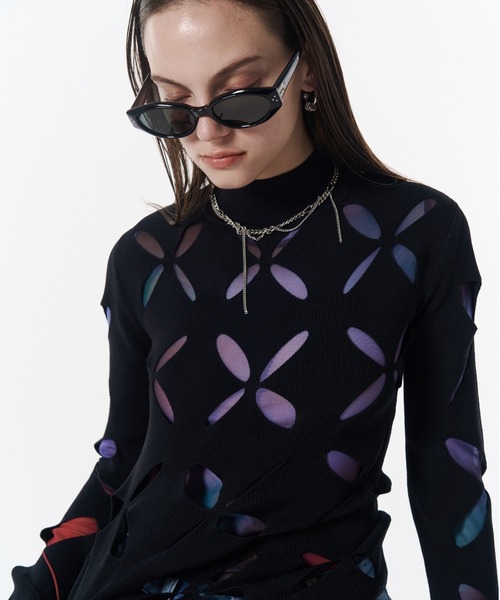 JOSE MOON（ジョゼムーン） ニット セーター LACE KNITTING TOP/レース