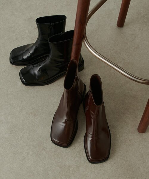 「Lui's」 「more than」ショートブーツ 23.5 ブラウン レディース_画像8