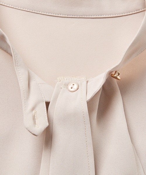 「GeeRA」 長袖ブラウス LARGE ベージュ レディース_画像8