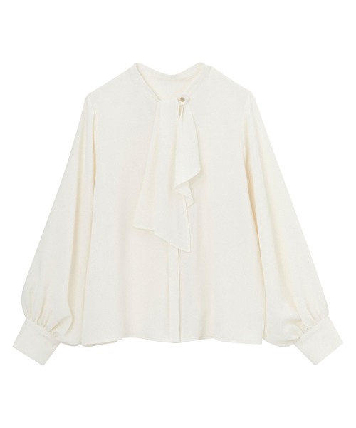 「GeeRA」 長袖ブラウス LARGE ベージュ レディース_画像9