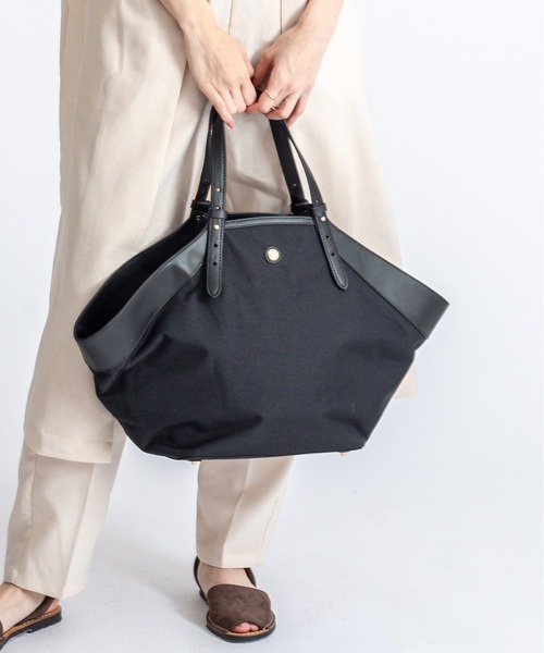 トートバッグ 「SAN HIDEAKI MIHARA」バスケットトートバッグ　Ｌサイズ　肩掛け　A4サイズ収納可能 レディースの画像