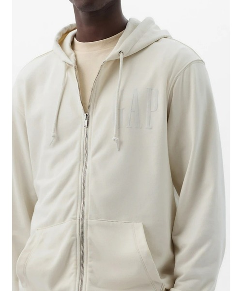 GAP（ギャップ） ジップアップパーカー M ホワイト系その他 メンズ