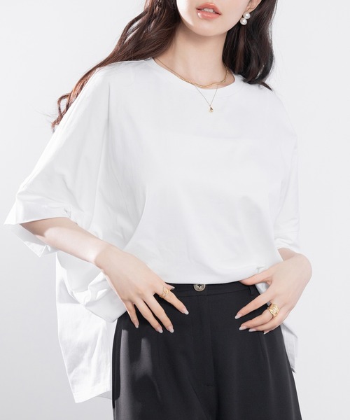 「SAISON DE PAPILLON」 半袖カットソー フリー ベージュ レディース_画像9