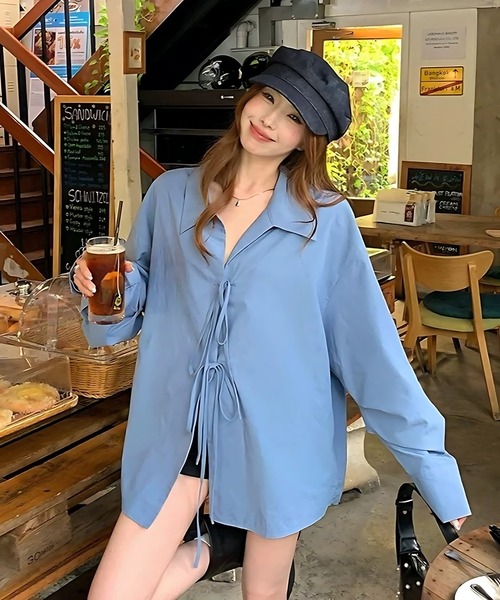 inst.ALL ブラウス シャツ ダブルリボンブラウス レディース