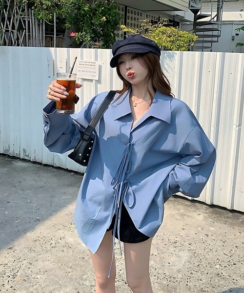 inst.ALL ブラウス シャツ ダブルリボンブラウス レディース