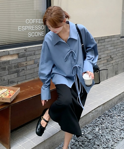inst.ALL ブラウス シャツ ダブルリボンブラウス レディース