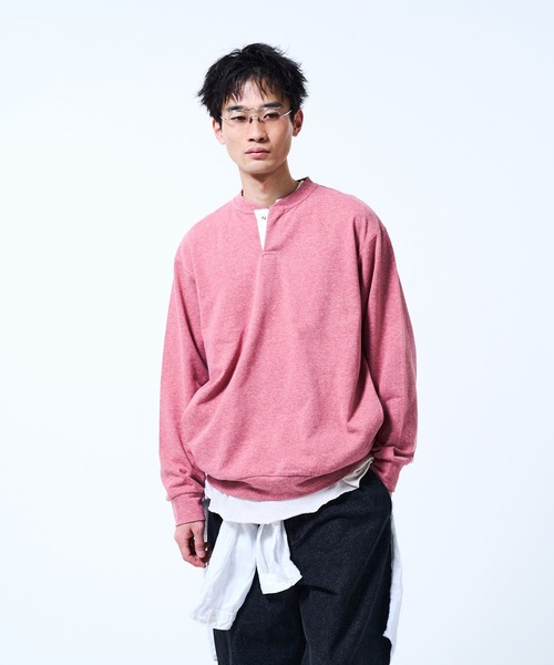 THE BOLDMAN トレーナー スウェット Henry neck Sweat / ヘンリー