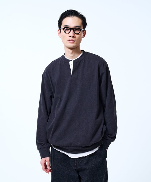 THE BOLDMAN トレーナー スウェット Henry neck Sweat / ヘンリー
