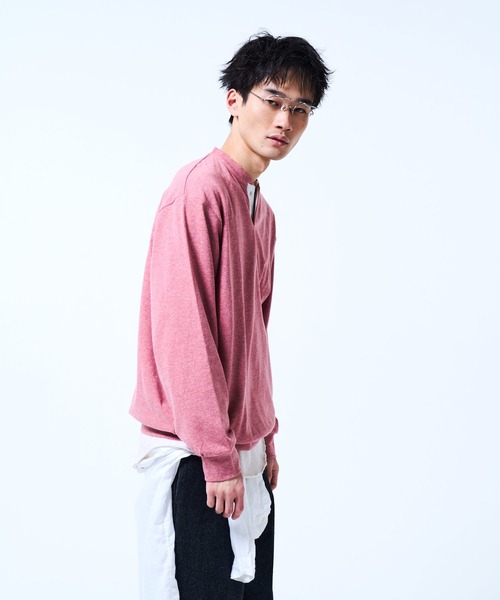 THE BOLDMAN トレーナー スウェット Henry neck Sweat / ヘンリー