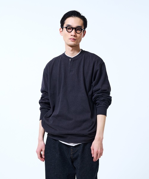 THE BOLDMAN トレーナー スウェット Henry neck Sweat / ヘンリー