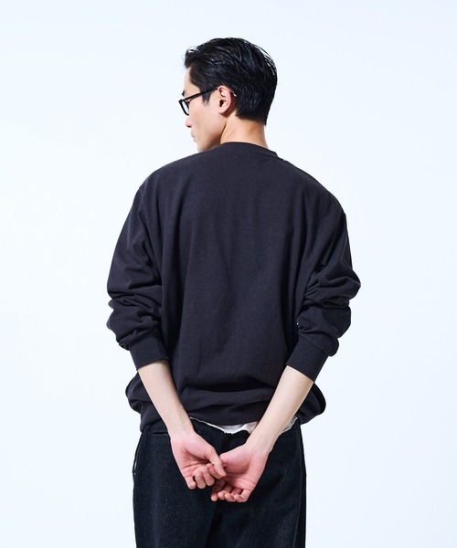 L & F Sweatshirt ROTH BART BARON 黒 トレーナー THE BOLDMAN トレーナー スウェット Henry neck Sweat / ヘンリー