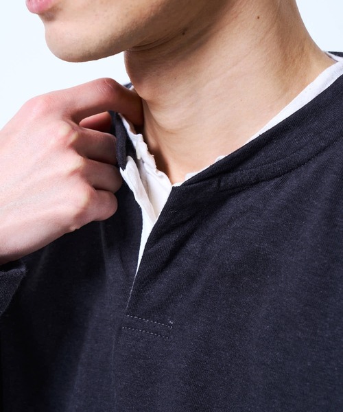 THE BOLDMAN トレーナー スウェット Henry neck Sweat / ヘンリー