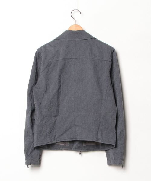 「SHAREEF」 ライダースジャケット 1 グレー メンズ_画像2