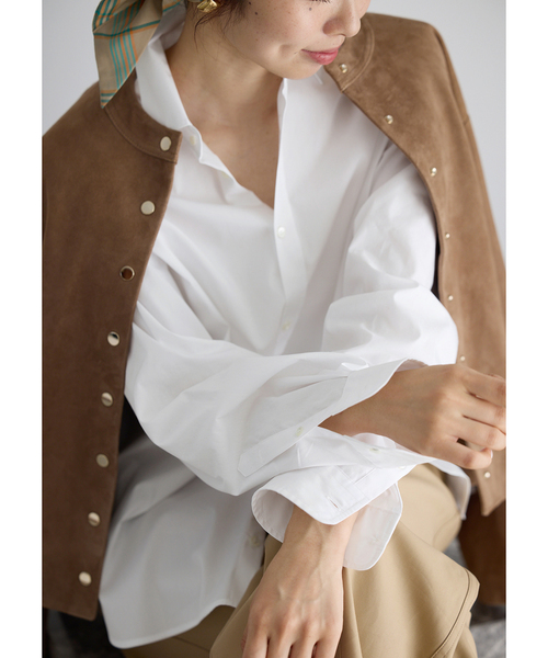 IENA（イエナ） ブラウス シャツ T/C プレーンシャツ レディース