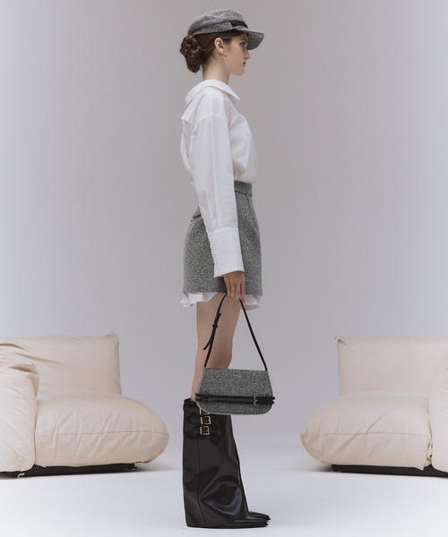 「EIMY ISTOIRE」 スカート S グレー レディース_画像4