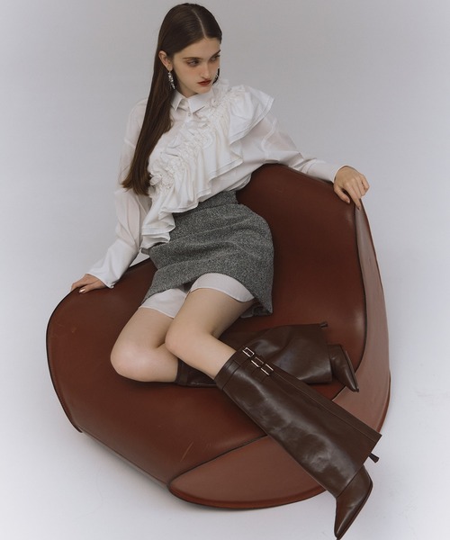 「EIMY ISTOIRE」 スカート S グレー レディース_画像7