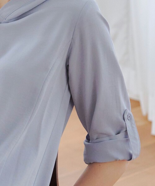 「Tiaclasse」 長袖チュニック L オフホワイト レディース_画像5