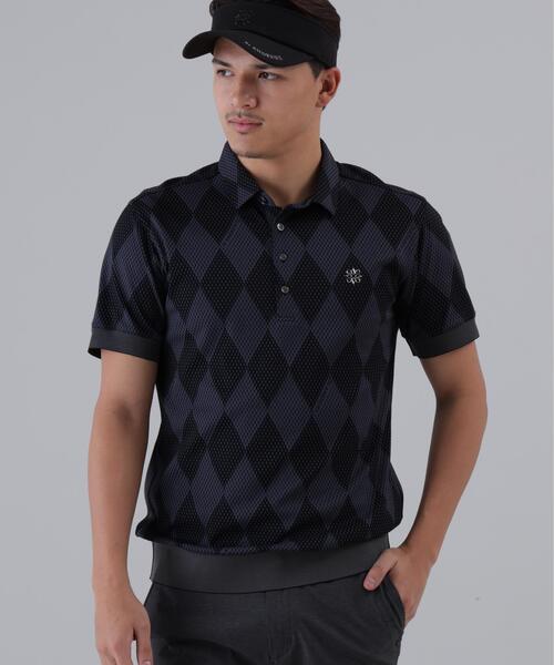 St ANDREWS ポロシャツ 半袖 「St ANDREWS」ダイヤジャガード半袖