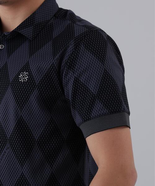 St ANDREWS ポロシャツ 半袖 「St ANDREWS」ダイヤジャガード半袖