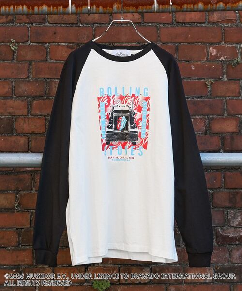 ローリングストーンズ　ラグラン　Tシャツ　ロングTシャツ CRAFT STANDARD BOUTIQUE（クラフトスタンダードブティック） tシャツ