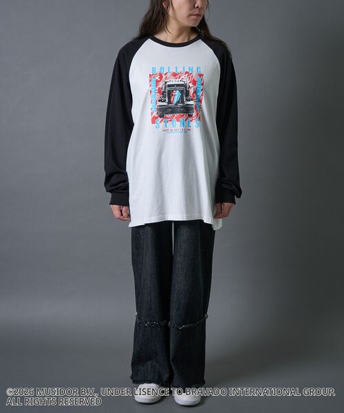 ローリングストーンズ　ラグラン　Tシャツ　ロングTシャツ CRAFT STANDARD BOUTIQUE（クラフトスタンダードブティック） tシャツ