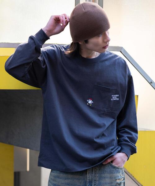 WEGO（ウィゴー） tシャツ WEGO/「26年春夏新作」ポケット刺繍BIG T(LS