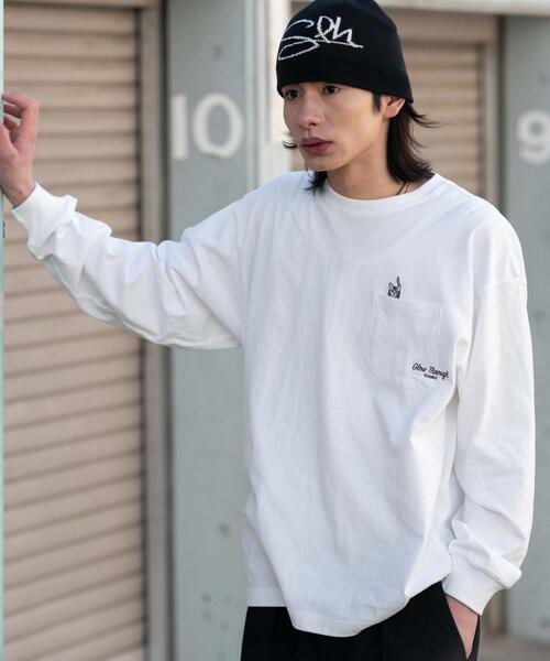 WEGO（ウィゴー） tシャツ WEGO/「26年春夏新作」ポケット刺繍BIG T(LS