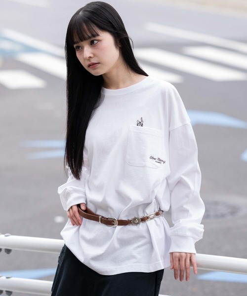WEGO（ウィゴー） tシャツ WEGO/ポケット刺繍BIG T(LS) メンズ
