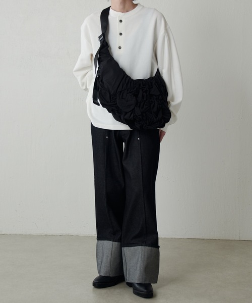 ショルダーバッグ 「Cote＆Ciel」Hyco S Otra Gathered Black メンズの画像