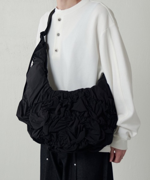 ショルダーバッグ 「Cote＆Ciel」Hyco S Otra Gathered Black メンズの画像