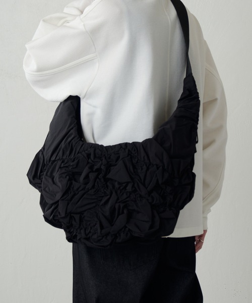 ショルダーバッグ 「Cote＆Ciel」Hyco S Otra Gathered Black メンズの画像
